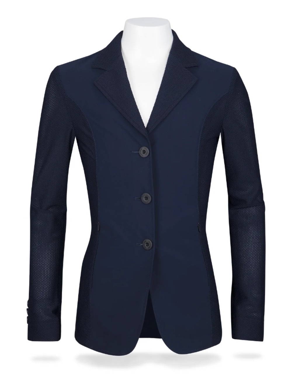 R.J. Classics Girls’ Harmony Jr. Mesh Show Coat Jacket Riding Equestrian Navy 16